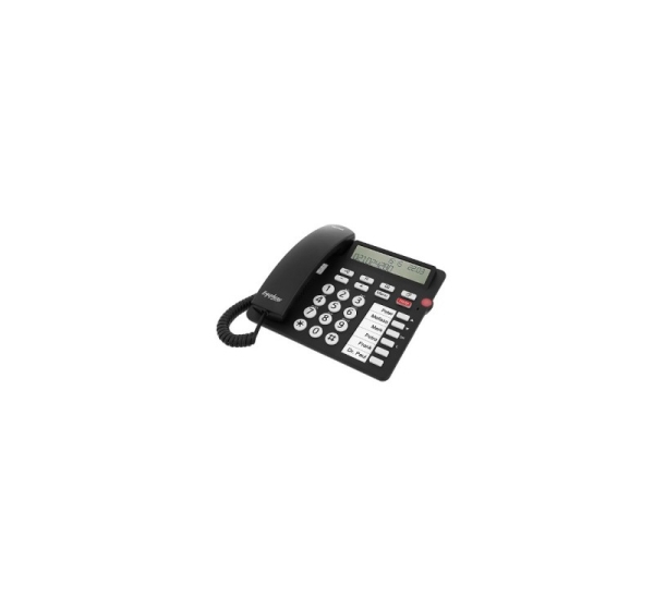 Tiptel 1081000 telephone Analog telephone Caller ID Black