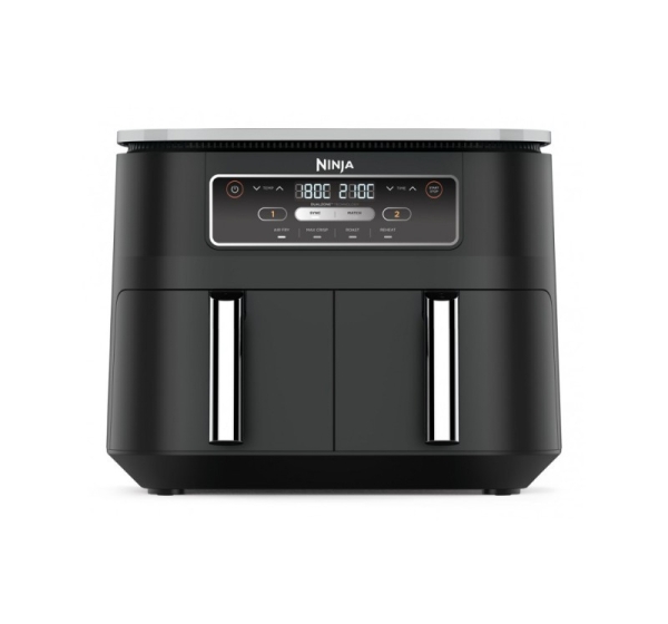 Ninja AF200EU fryer Double 7.6 L Stand-alone 2400 W Hot air fryer Black
