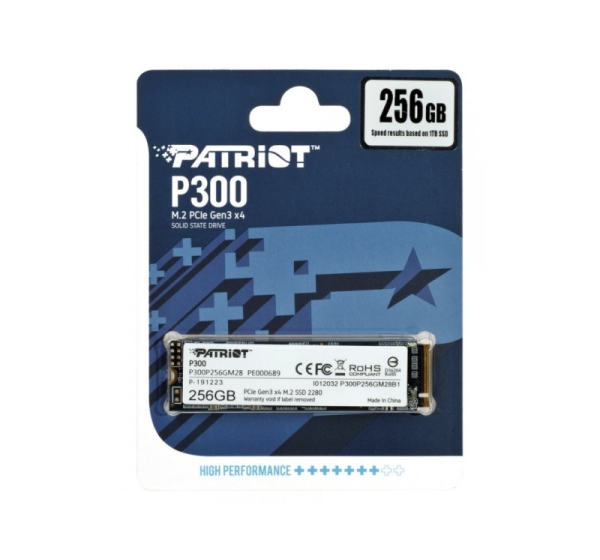 PATRIOT P300 M.2 PCI-EX4 NVME 256GB