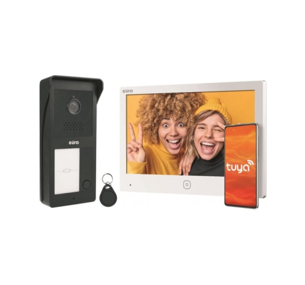 EURA 2-wire video door phone VDP-49A3-2TY white