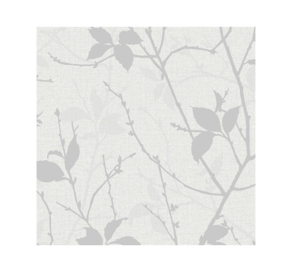 WALLPAPER 122433 BELLE WHITE/SILVER