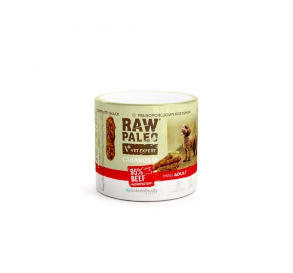 VETEXPERT Raw Paleo Cabanossi Beef Mini Mono - dog treat - 100g