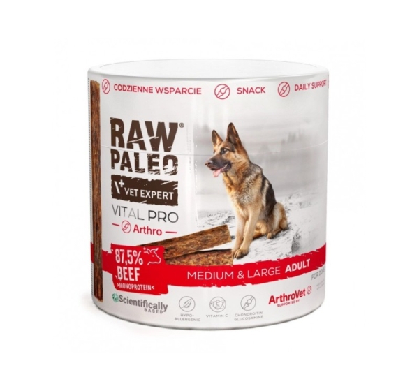VETEXPERT Raw Paleo Vital Pro Arthro Beef Medium Large Mono - dog treat - 100g