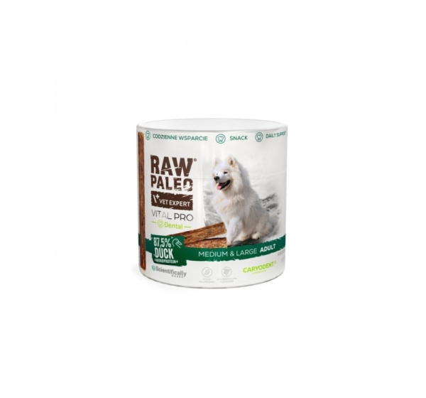 VETEXPERT Raw Paleo Vital Pro Dental Duck Medium Large Mono - dog treat - 100g