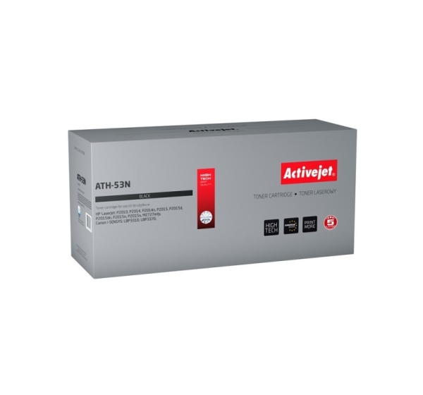 Activejet ATH-53N Toner (replacement for HP 53A Q7553A, Canon CRG-715; Supreme; 3500 pages; black)