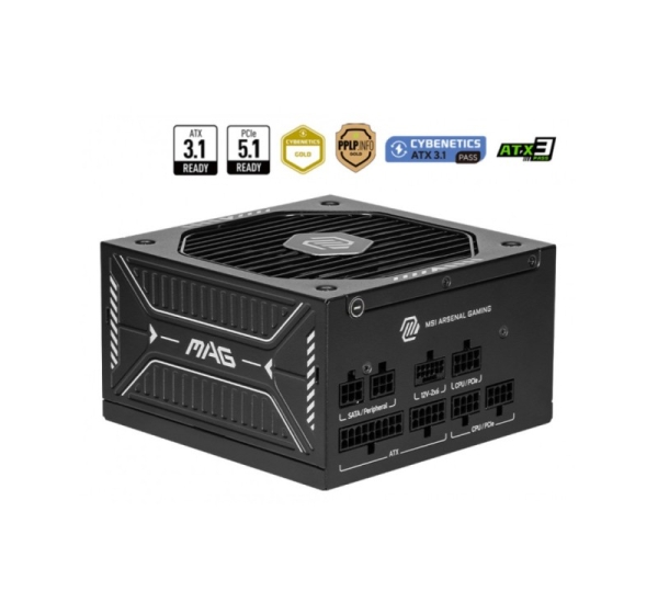 MSI MAG A750GLS PCIE5 power supply unit 750 W 24-pin ATX ATX Black