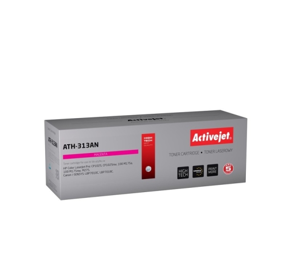 Activejet ATH-313AN Toner (replacement for Canon, HP 126A CRG-729M, CE313A; Premium; 1000 pages; magenta)