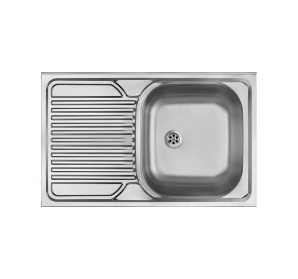 Steel sink 1-bowl with left drainer ZM5 311L