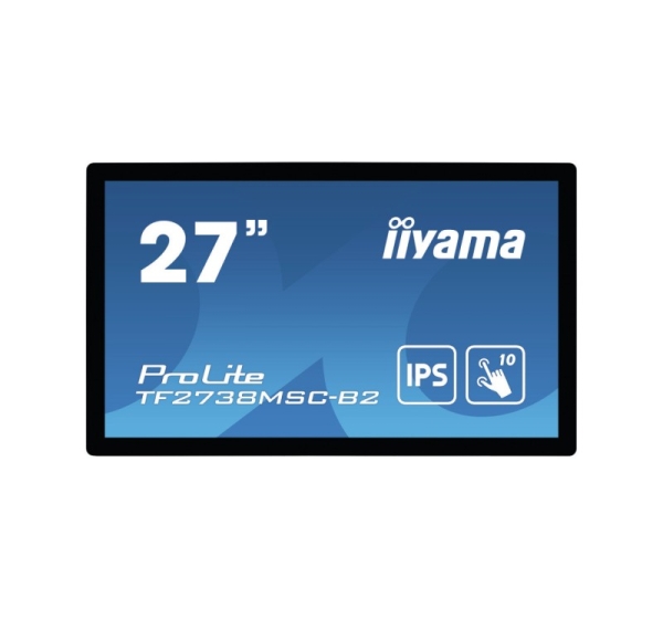 iiyama ProLite TF2738MSC-B2 computer monitor 68.6 cm (27") 1920 x 1080 pixels Full HD LED Touchscreen Multi-user Black