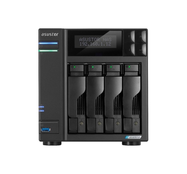 Asustor LOCKERSTOR 4 Gen2 (AS6704T) NAS Desktop Intel® Celeron® N N5105 4 GB DDR4 0 TB ADM Black