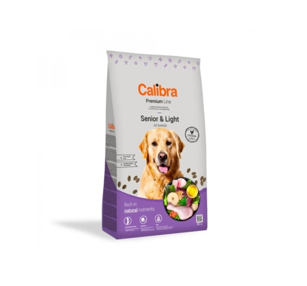 CALIBRA Premium Line Senior & Light Chicken - dry dog food - 12kg