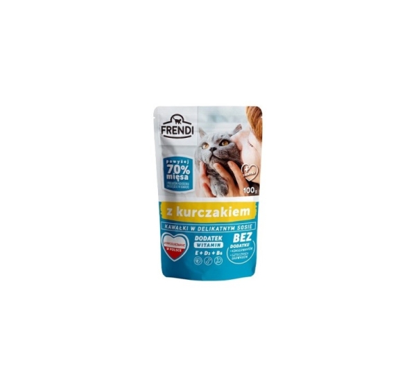 FRENDI Pieces in sauce with chicken - wet cat food - 100 g