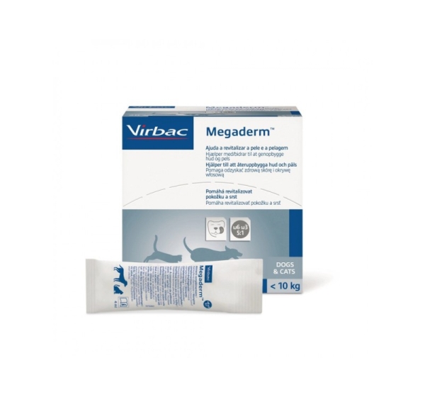 VIRBAC Megaderm fatty acids supporting skin and coat- supplements for dogs and cats - 28x4ml
