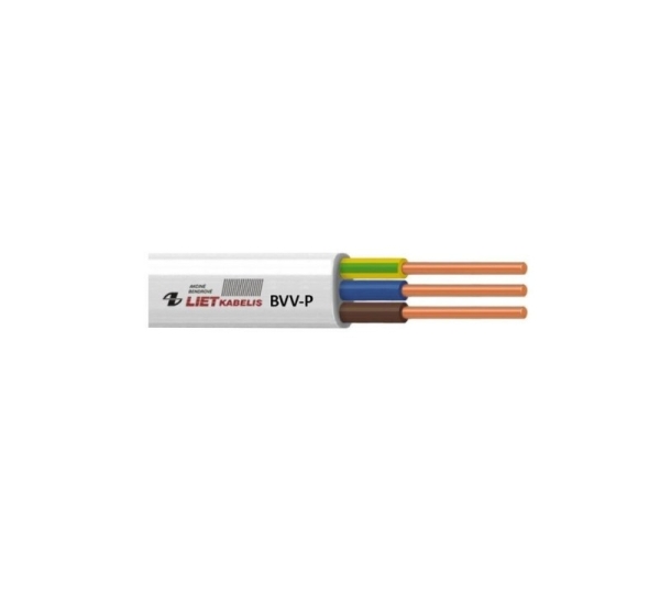 CABLE BVV-P 2X2.5 WHITE 50M