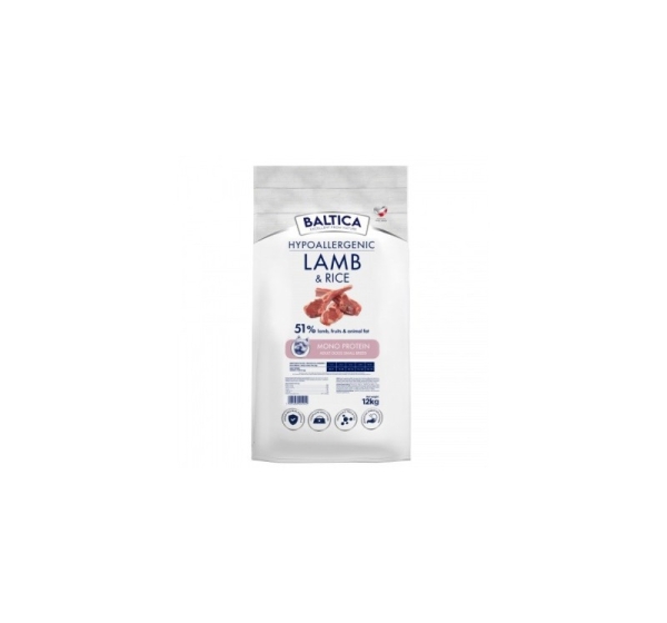 BALTICA Nutraceutic Hypoallergenic S Lamb with rice - dry dog food - 12kg