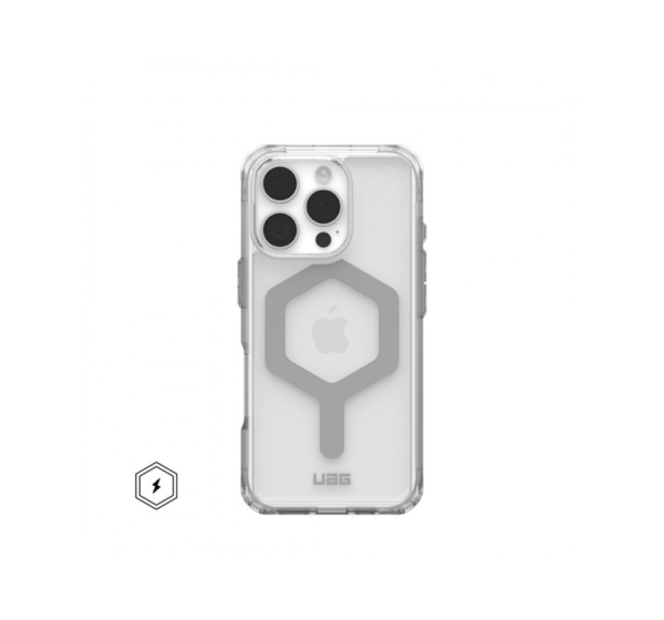 Urban Armor Gear Plyo mobile phone case 16 cm (6.3") Cover Silver, Transparent