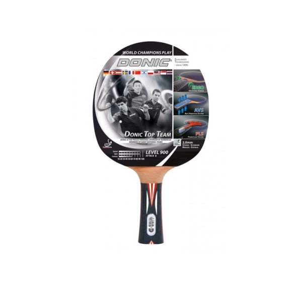 Donic Schildkröt Top Team 900 table tennis equipment Black, Red, White, Wood