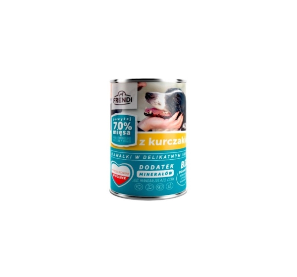 FRENDI with Chicken chunks in delicate sauce - wet dog food - 400g
