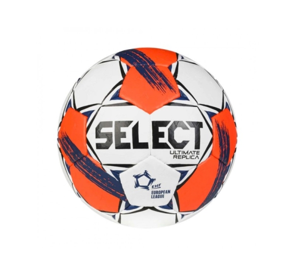Piłka ręczna Select Ultimate European League Replic 0 v25 EHF biało-pomarańczowa 13521 0