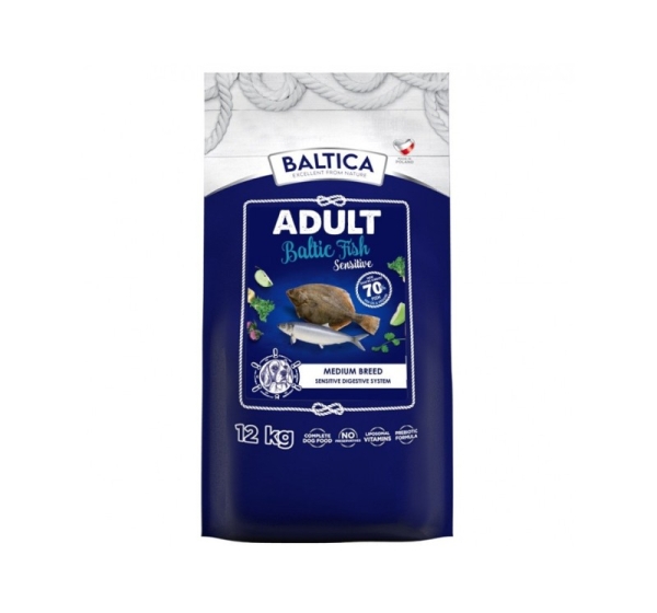 BALTICA Excellent Sensitive Baltic fish Medium breed Mono - dry dog food - 12kg