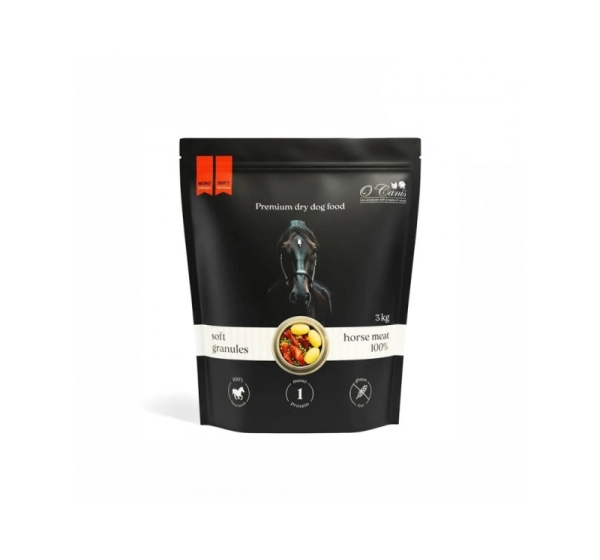 O'CANIS Nero Soft 100% Horse meat with potatoes Mono - dry dog food - 3kg