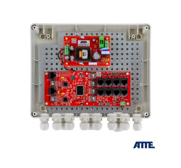 8-PORT POE OUTDOOR SWITCH FOR 8 IP CAMERAS ATTE IP-8-20-L2