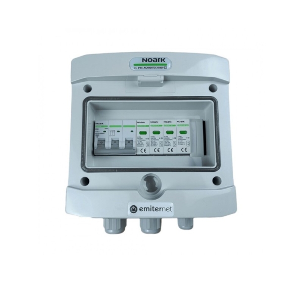 Switchgear attached AC Hermetic IP65 Surge Arrester Emitter Noark Type 2 , 10A 3-F