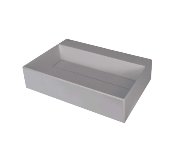 Granite countertop washbasin with a place for a tap - with a grille