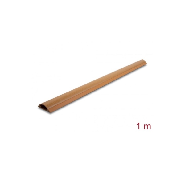 DeLOCK Cable Duct self-adhesive 50 x 13 mm - length 1 m wood look