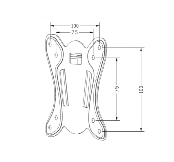 Maclean MC-715A TV Mount, TV Holder, Max VESA 100x100, 13-27", 25kg