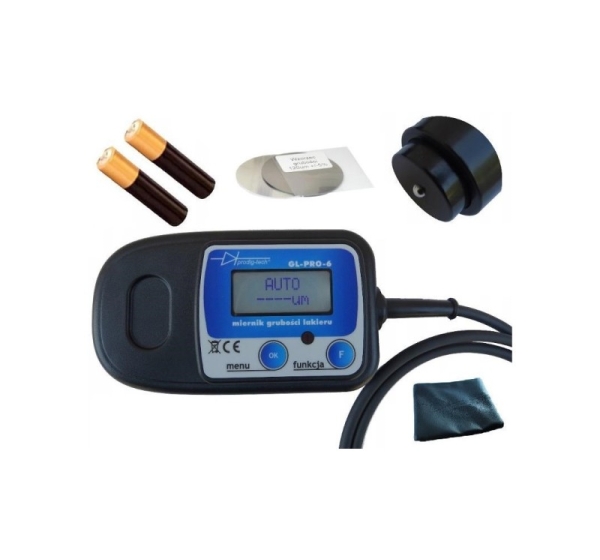 PAINT THICKNESS GAUGE GL-PRO-6-PHASE Fe-AL-Zn probe on the wire.