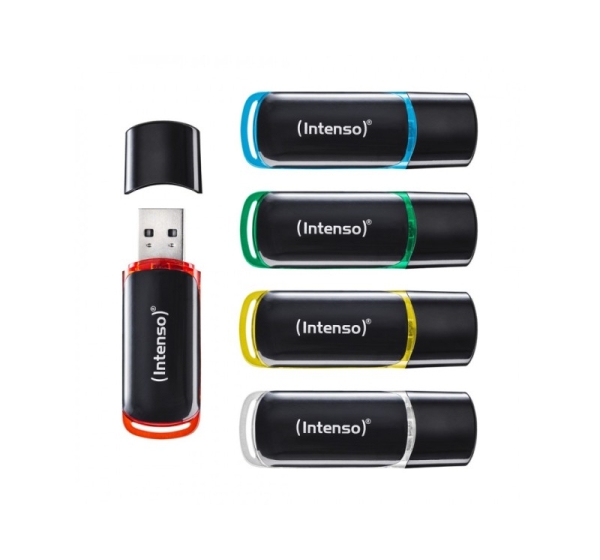 Intenso 3511595 USB flash drive 64 GB USB Type-A 2.0 Black, Red, Green, Transparent, Yellow, Blue