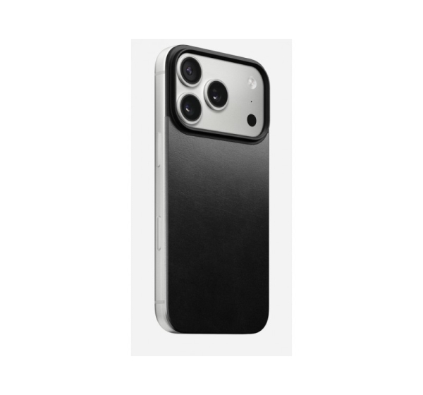 Nomad Mag Leather Back mobile phone case 16 cm (6.3") Cover Black