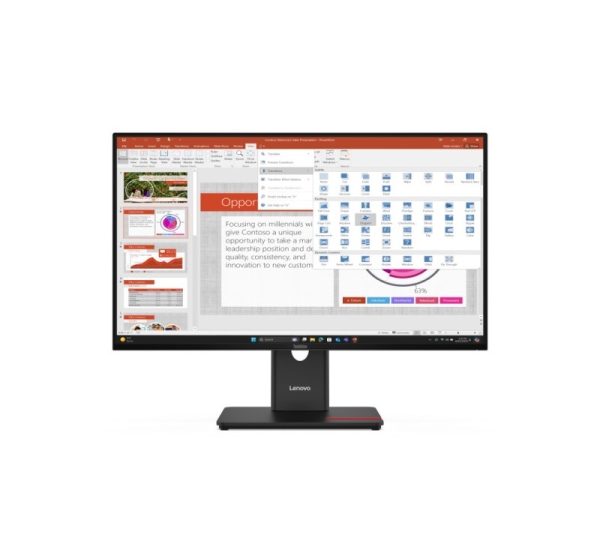Lenovo ThinkVision T27-40 27" IPS FHD AG 4ms 300 nits 120Hz HDMI, DP, USB + MC60 camera 4XC1J05150