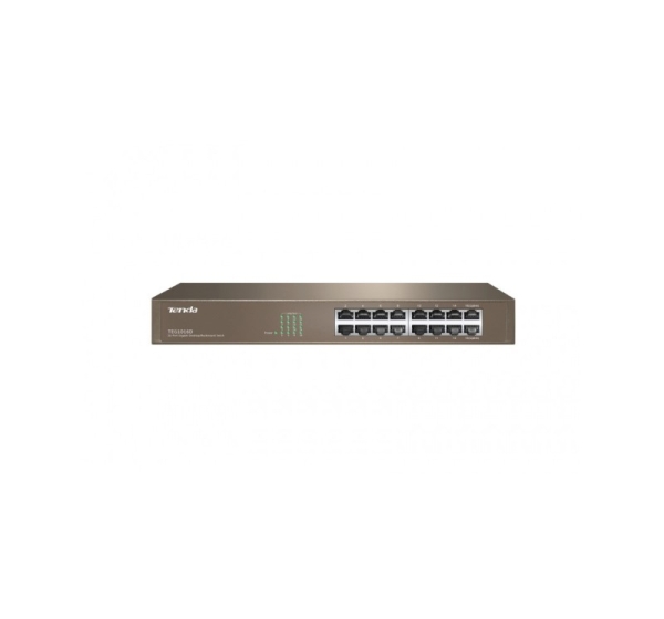 Tenda 16-port Gigabit Ethernet Switch Unmanaged Blue