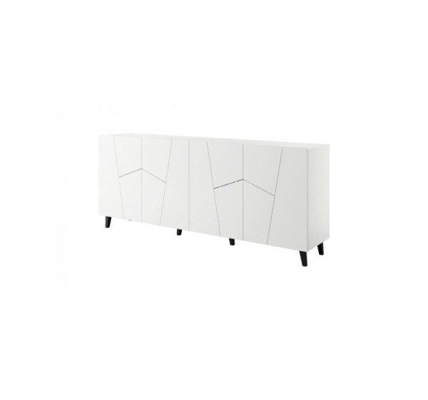 ETNA chest of drawers 200x42x82 white matt