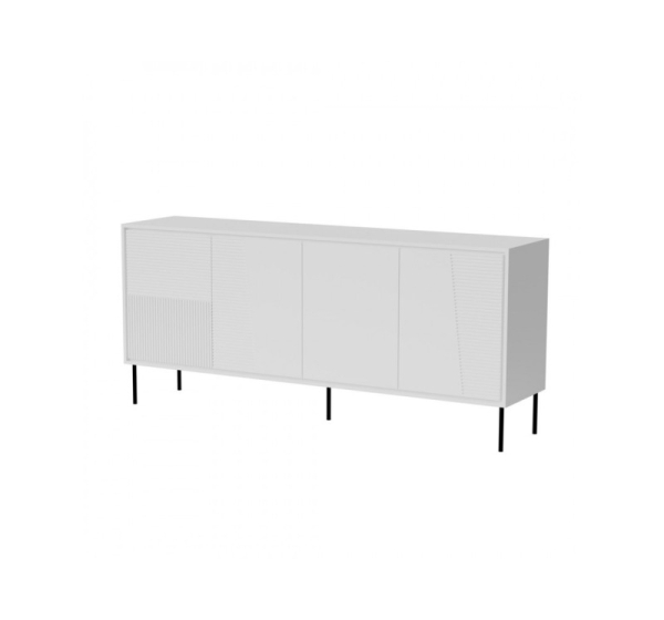 4D ABI chest of drawers 200x45x88 matt white