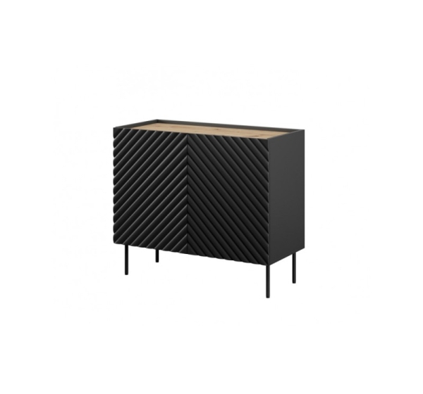 2D ONDA chest of drawers 98x45x85 black