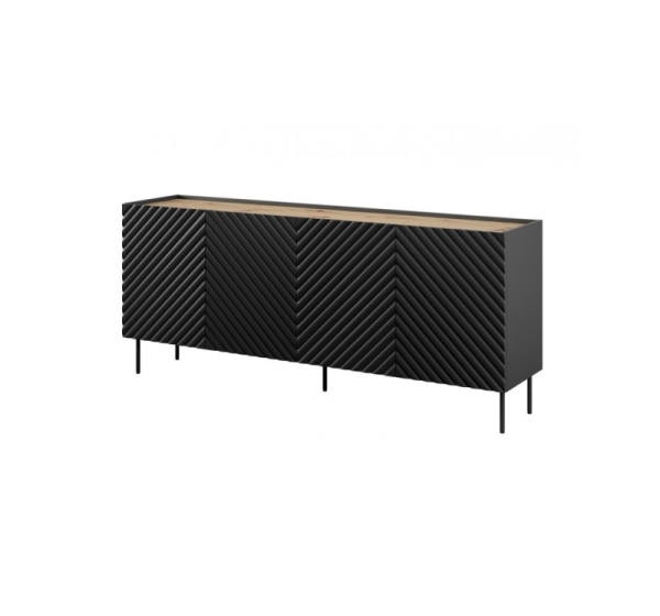4D2SZ ONDA chest of drawers 200x45x85 black