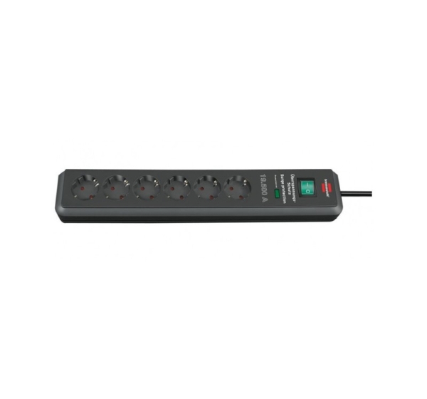 Brennenstuhl 1159540366 power extension 2 m 6 AC outlet(s) Black