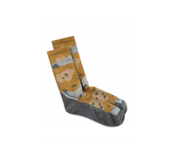 BUFF Merino Lightweight Crew Sock LWC2 Umber Socks, Yellow L