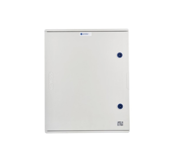 Switchgear attached AC hermetic IP66 EMITTER with AC Dehn surge protective device type 2, 100A 3F, FR 100A, syg, faz