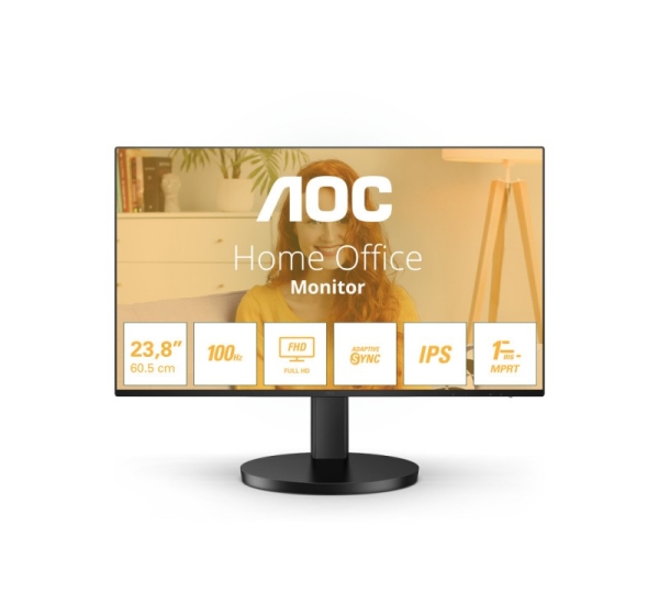 AOC 24B3HA2 computer monitor 60.5 cm (23.8") 1920 x 1080 pixels Full HD LED Black