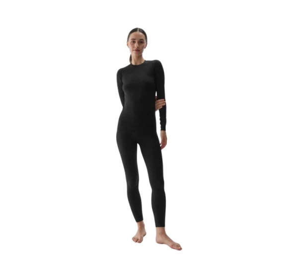 Women's Thermoactive T-Shirt 4F F176 deep black allover 4FWAW24USEAF176 20A M/L