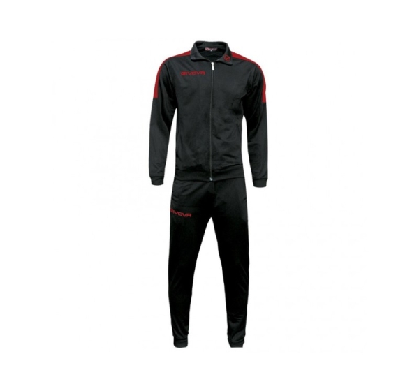 Givova Tuta Revolution Tracksuit Black-Red TR033 1012 3XS