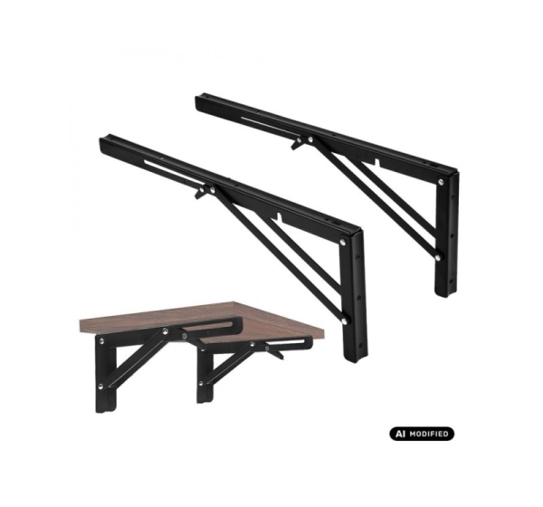 Maclean Folding Wall Shelf Bracket, min. 350 mm, max. 700 mm, max. 50 kg, 2 pieces, MC-196
