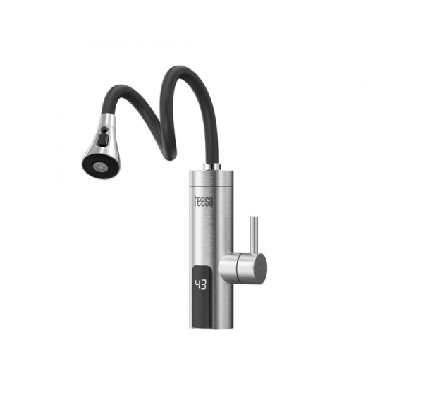 Teesa instantaneous water heater with flexible spout TSA4107 metal