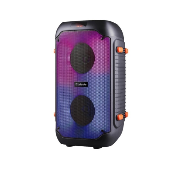 Głośnik Defender BOOMER 25 Bluetooth 25W MP3/FM/SD/USB/AUX/TWS/LCD/RGB/MIC equalizer pilot mikrofon KARAOKE czarny