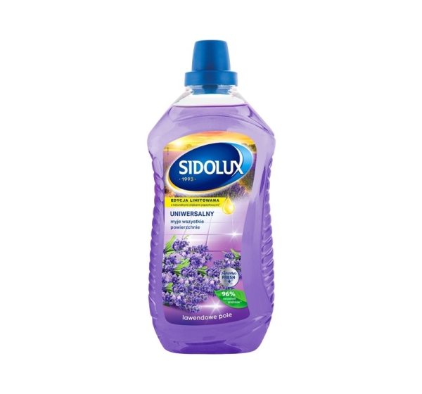SIDOLUX UNIVERSAL средство для мытья полов с ароматом лавандовых полей, 1 л. 12 шт. в коробке.